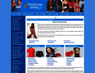 eclothingsonline.com screenshot