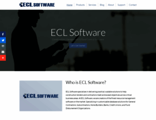 eclsoftware.com screenshot