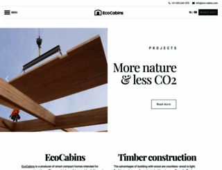 eco-cabins.com screenshot