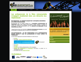 eco-evenement.org screenshot