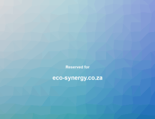 eco-synergy.co.za screenshot