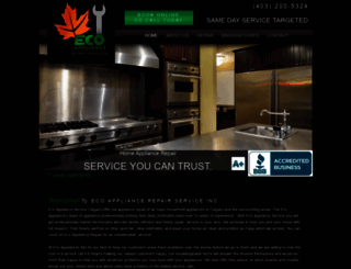 ecoapplianceservice.com screenshot