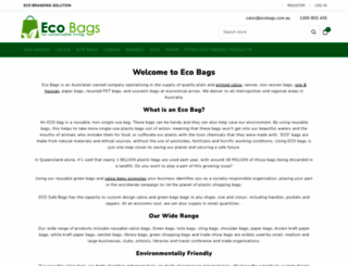 ecobags.com.au screenshot