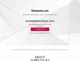 ecobebeboutique.com screenshot