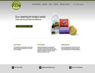 ecocleanboston.com screenshot