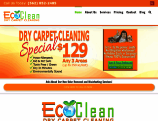ecocleandrycarpet.com screenshot