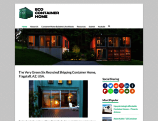 ecocontainerhome.com screenshot