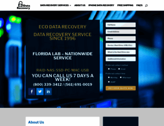 ecodatarecovery.com screenshot