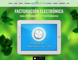 ecofactura.net screenshot