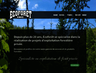 ecoforet.ca screenshot