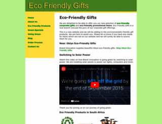 ecofriendlygifts.co.za screenshot