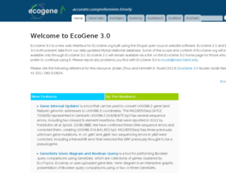 ecogene.org screenshot