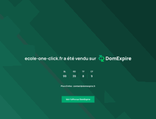 ecole-one-click.fr screenshot