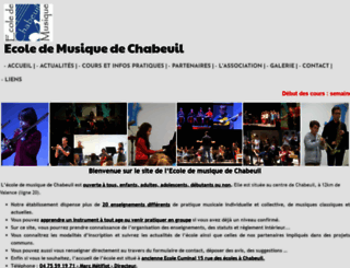 ecoledemusiquedechabeuil.fr screenshot