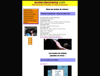 ecolesdecinema.com screenshot