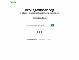 ecollegefinder.org screenshot