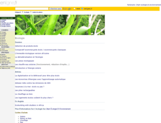 ecologie.enligne.fr screenshot