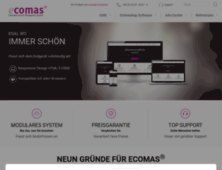 ecomas-cms.de screenshot
