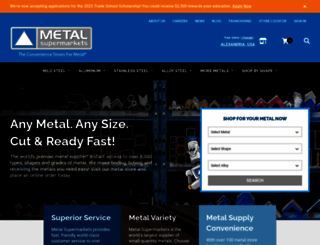 ecommerce.metalsupermarkets.com screenshot