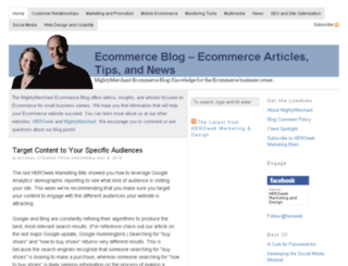 ecommerceblog.mightymerchant.com screenshot