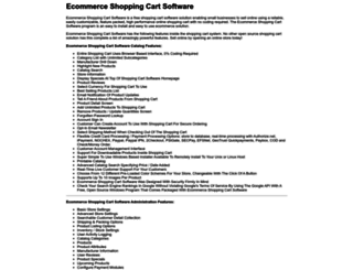 ecommerceshoppingcartsoftware.org screenshot
