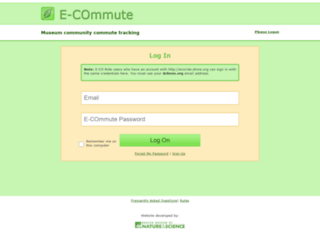 ecommute.dmns.org screenshot