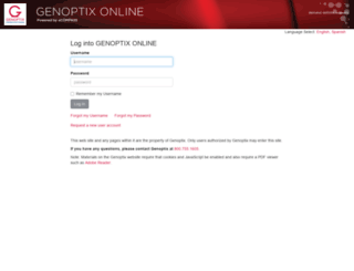 ecompass.genoptix.com screenshot