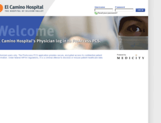 econnect.elcaminohospital.org screenshot