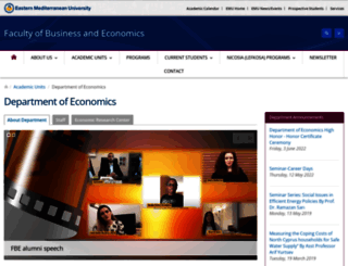economics.emu.edu.tr screenshot