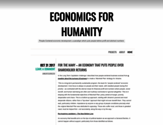 economics4humanity.wordpress.com screenshot