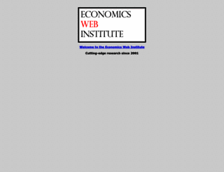 economicswebinstitute.org screenshot
