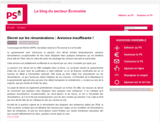 economie.parti-socialiste.fr screenshot