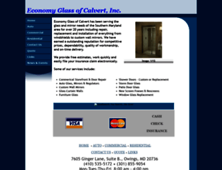 economyglass-calvert.com screenshot