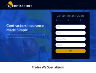 econtractorsinsurance.com screenshot