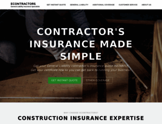 econtractorsinsure.com screenshot