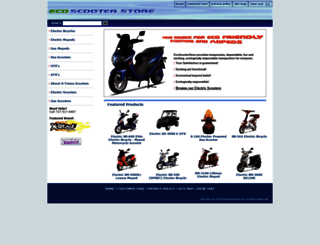 ecoscooterstore.com screenshot