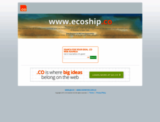 ecoship.co screenshot