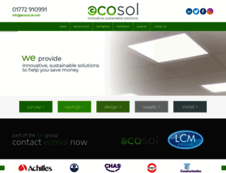 ecosol.uk.com screenshot