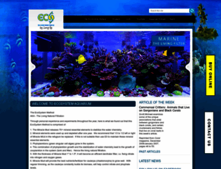 ecosystemaquarium.com screenshot