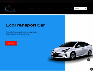 ecotaxi2airport.com screenshot