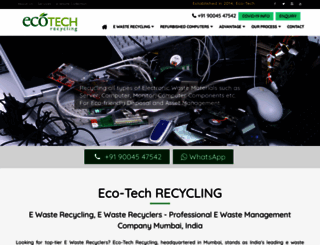 ecotechrecycling.in screenshot