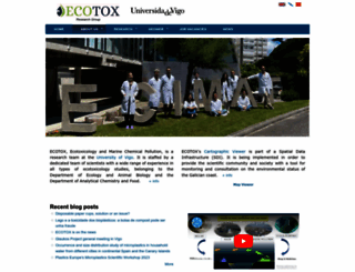 ecotox.uvigo.es screenshot