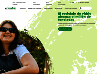 ecovidrio.es screenshot