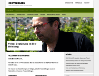 ecovin-baden.de screenshot