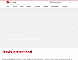 ecovis.com screenshot