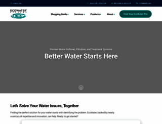 ecowater.com screenshot