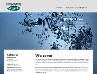 ecowatermn.com screenshot