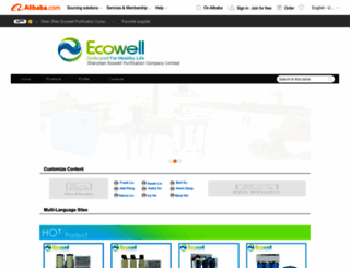 ecowell.en.alibaba.com screenshot
