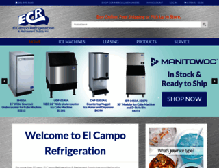 ecrefrigeration.com screenshot