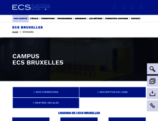 ecs-bruxelles.com screenshot